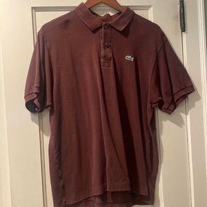 Lacoste brown polo